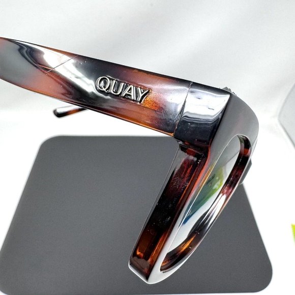 Quay Sunglasses Icy 126 Studded Tortoise Square Discontinued Model main image 4